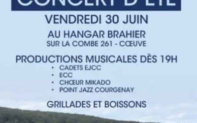 Concert d’été 30 juin 2023 à Coeuve